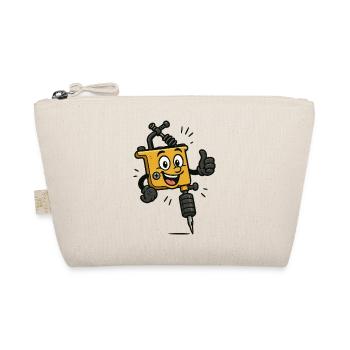 Tattoo Machine Cartoon - Organic Pouch - nature - Front