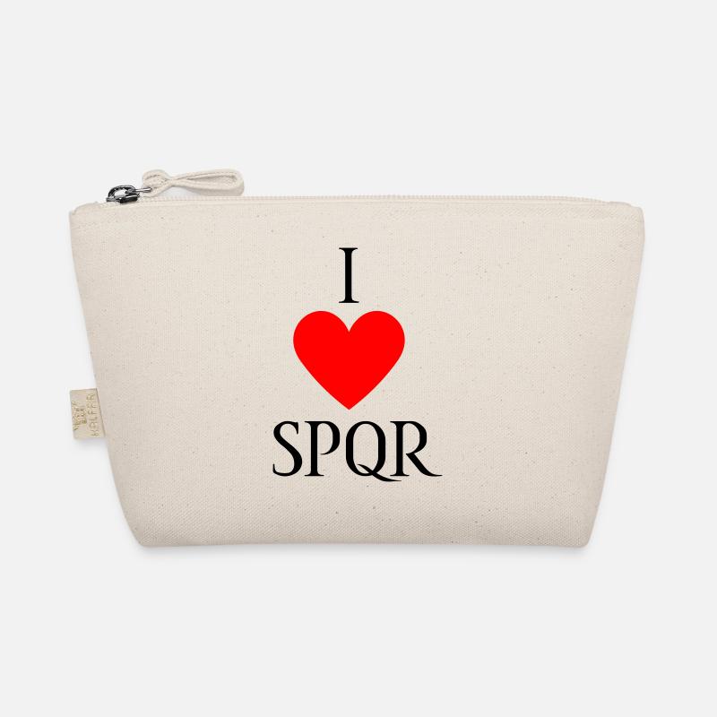 I LOVE SPQR Vector Dark Organic Pouch