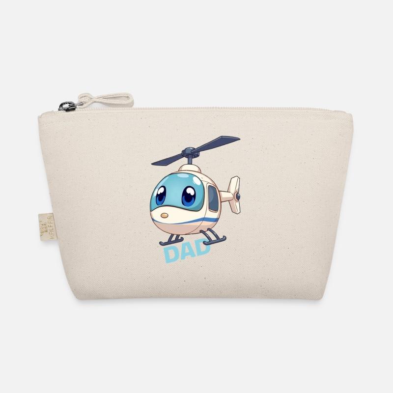 Helicopter Dad Dad Fathers Helicopter Parents Dad Organic Pouch