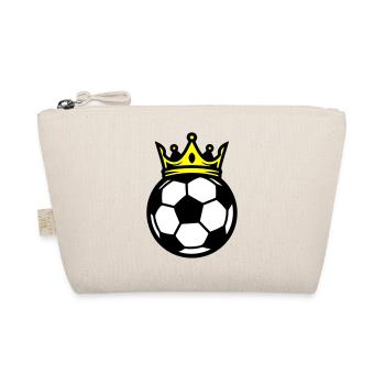 Football Ball Crown - Organic Pouch - nature - Front