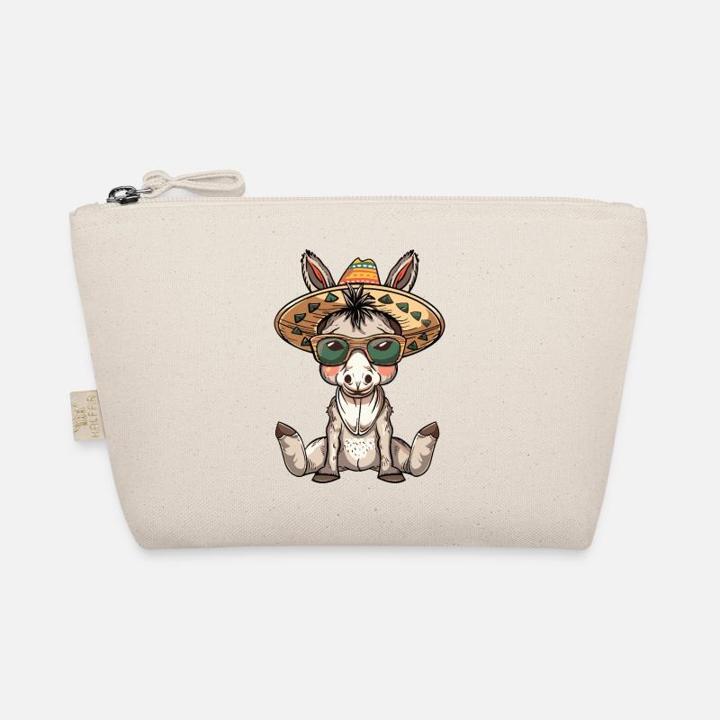 Donkey Funny Sombrero Organic Pouch