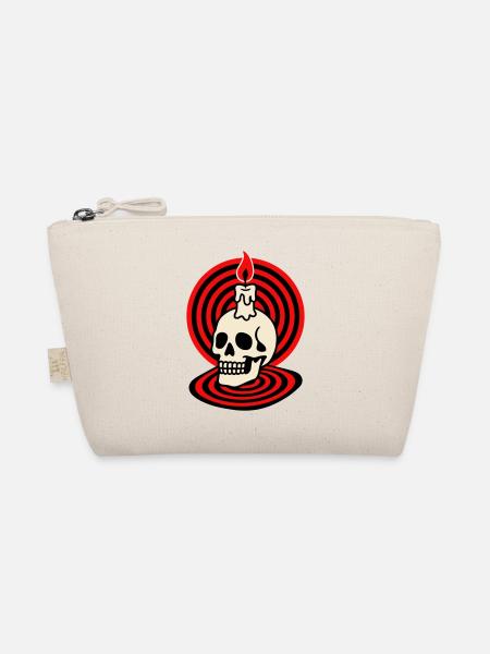 Hypno Skull - Bio-Täschchen - Natur - Vorne