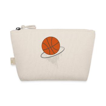 Basketball im Korb Illustration - Bio-Täschchen - Natur - Vorne