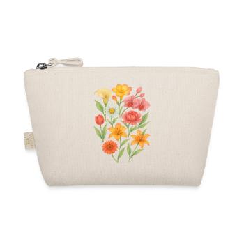Elegant pastel floral arrangement - Organic Pouch - nature - Front