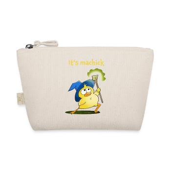 Magischer Küken Zauberdesign - Bio-Täschchen - Natur - Vorne