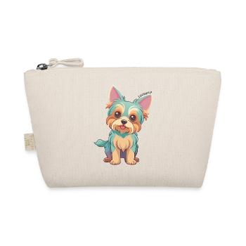 Cute Dog with Big Eyes Yorkshire Terrier - Organic Pouch - nature - Front