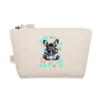 Retro French Bulldog Dog - Organic Pouch - nature - Front