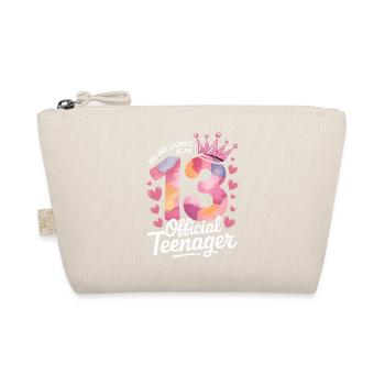 13th birthday teenager gift - Organic Pouch - nature - Front