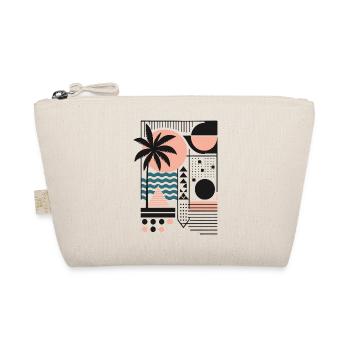Motif minimaliste de coucher de soleil et de palmier - Trousse biologique - nature - Devant