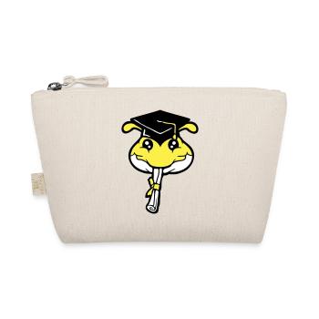 Caterpillar High School Graduation Passed College Worm - Organic Pouch - nature - Front