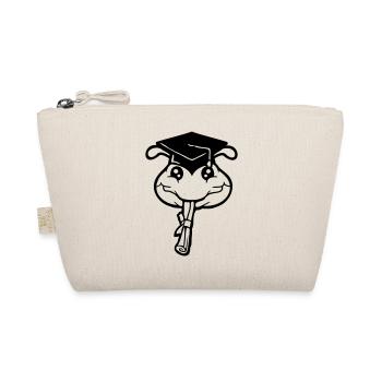 Caterpillar High School Graduation Passed College Worm - Organic Pouch - nature - Front
