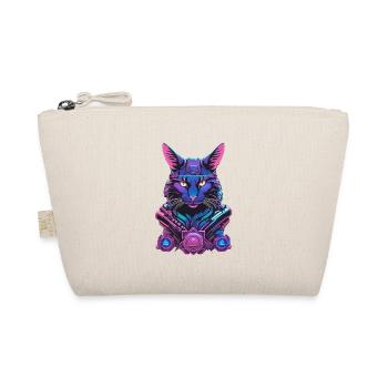 Cyber cat with futuristic design - Organic Pouch - nature - Front