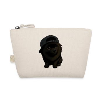Chien Spitz drôle avec capuchon et expression - Trousse biologique - nature - Devant