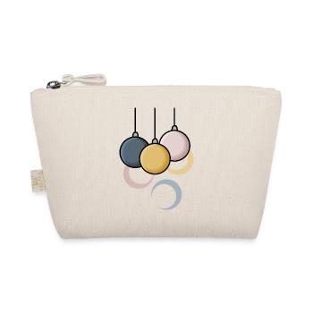 Modern Christmas baubles - Organic Pouch - nature - Front