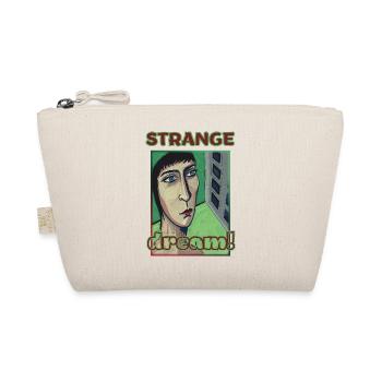 Psychedelic Portrait with Inspirational Text - Organic Pouch - nature - Front
