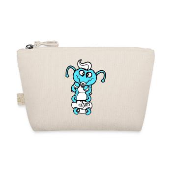 Caterpillar baby rattle diaper pacifier child born - Organic Pouch - nature - Front