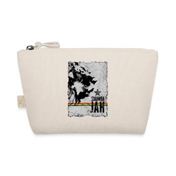 Lion face with reggae flag - Organic Pouch - nature - Front