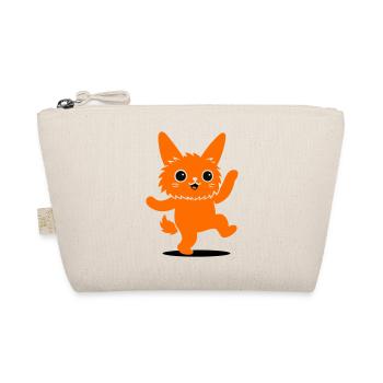 Funny animal character with big eyes - Organic Pouch - nature - Front