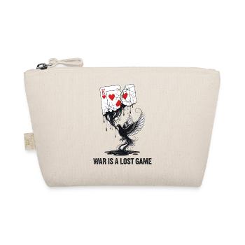 War Is A Lost Game Anti-War Statement - Organic Pouch - nature - Front