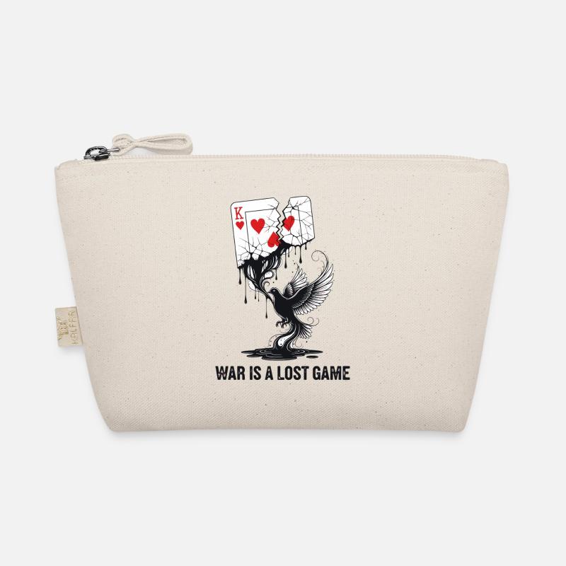 War Is A Lost Game Anti-War Statement Organic Pouch