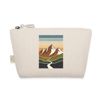 Mountain Landscape Retro Vintage for Nature Lovers - Organic Pouch - nature - Front