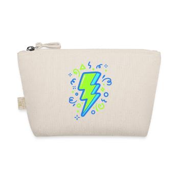 Energy Ray with Neon Colors - Organic Pouch - nature - Front