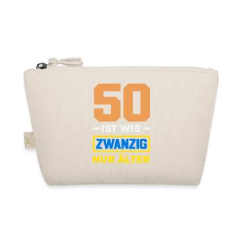 Lustiges 50. Geburtstag Geburtstagsshirt Geschenk - Bio-Täschchen - Natur - Vorne