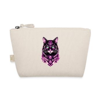 Futuristic Cat Portrait Print - Organic Pouch - nature - Front