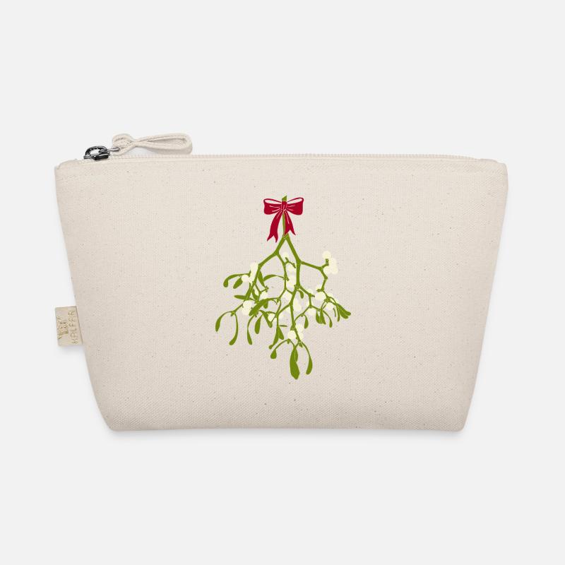 Gui avec ruban rouge - Décoration de Noël Trousse biologique