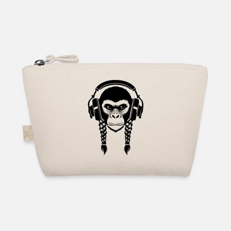 Beat Maker Monkey Head Studio Session Edition Shirt Organic Pouch