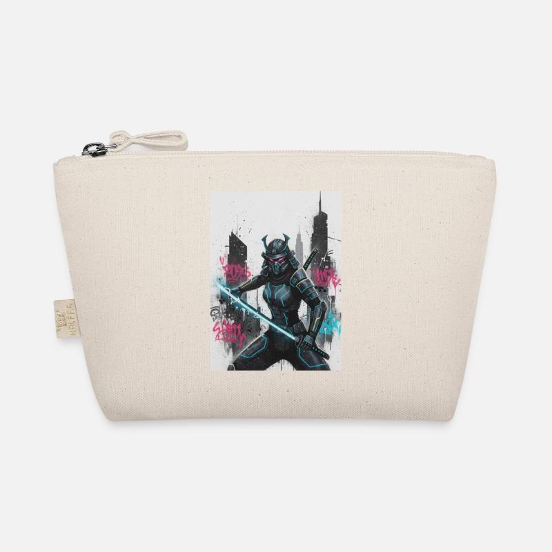 Cyber Samurai Neon Blade Organic Pouch