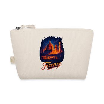 Florence Firenze City Italy Silhouette Gift - Organic Pouch - nature - Front