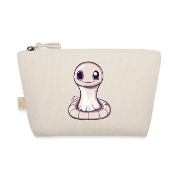 Snake Cobra Halloween Ghost - Organic Pouch - nature - Front