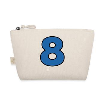 Dripping Blue Eight Design - Organic Pouch - nature - Front