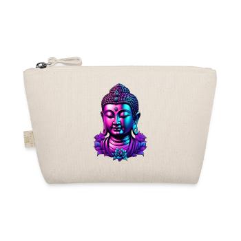 Neon Buddha Blüten Aura - Bio-Täschchen - Natur - Vorne