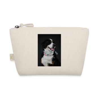 Chien en mosaïque avec collier coloré - Trousse biologique - nature - Devant
