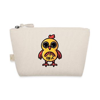 Huhn Halloween Zombie - Bio-Täschchen - Natur - Vorne