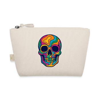 Crâne multicolore Halloween - Trousse biologique - nature - Devant