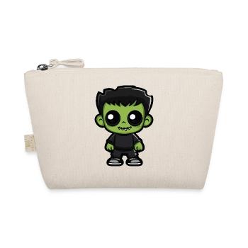 Zombie Halloween Cute Comic - Organic Pouch - nature - Front
