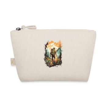 Mountain Trekker at Sunset - Organic Pouch - nature - Front