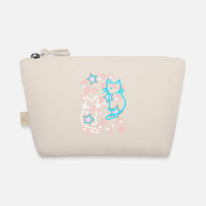 Retro Star Cats Kids 60s Organic Pouch