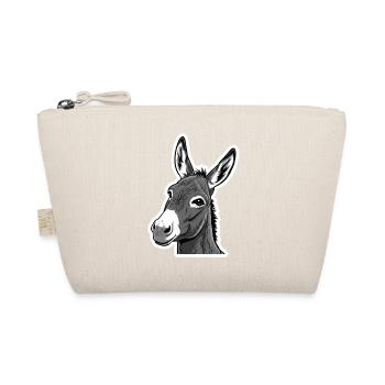 Donkey Head – Expressive & Sympathetic - Organic Pouch - nature - Front