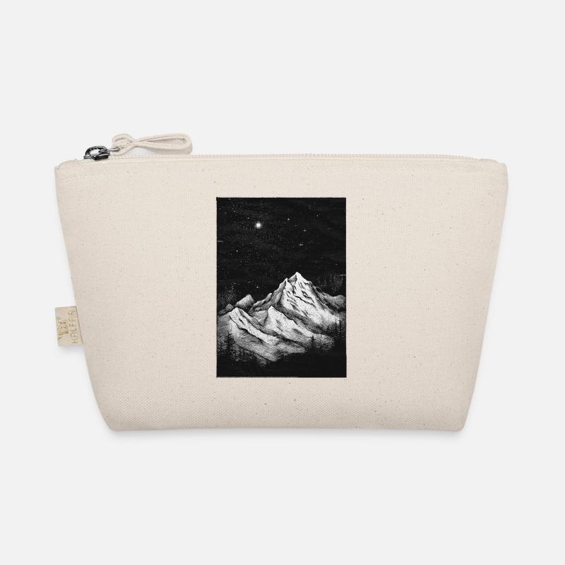 Berge Vintage - Bio-Täschchen - Natur