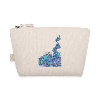 Lake Water Dragon Gift Manga Dragon Frog - Organic Pouch - nature - Front
