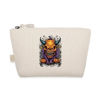 Démon d’Halloween avec tête de citrouille - Trousse biologique - nature - Devant
