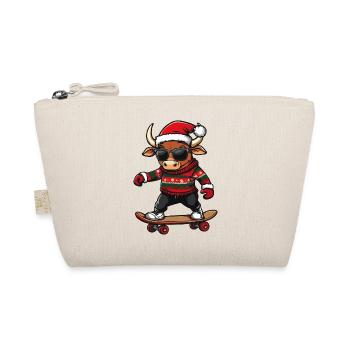 Taureau Noël drôle - Trousse biologique - nature - Devant