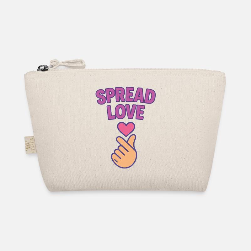 K-POP Spread Love: Heart Hand Gesture Organic Pouch