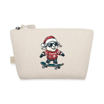 Sheep Christmas Funny - Organic Pouch - nature - Front