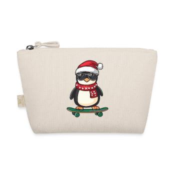 Penguin Christmas Funny - Organic Pouch - nature - Front