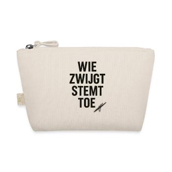 Those who remain silent consent - Organic Pouch - nature - Front